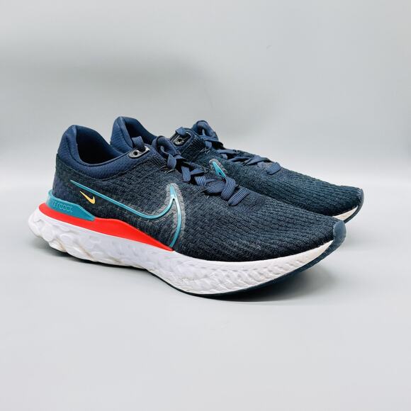 Nike Shoes Mens 12 Blue React Infinity Run Flyknit 3 Runners Running Sneakers - Picture 2 of 13